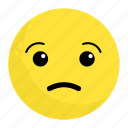 emoji, face, feeling, sad, unhappy, upset