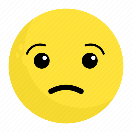 Emoji, face, feeling, sad, unhappy, upset icon - Download on Iconfinder