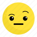 emoji, face, feeling, sad, unhappy, wondering