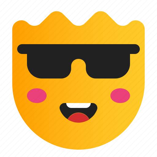 Cool, cool face, emoji, emoticon, face icon - Download on Iconfinder