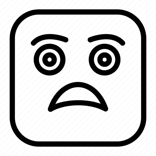 Closed, emoji, emoticon, eye, face, smiley, white icon - Download on Iconfinder