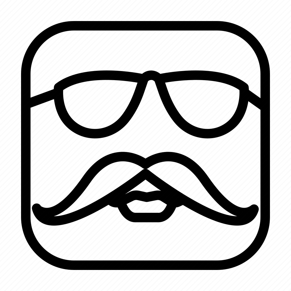 Avatar, emoji, emoticon, face, man, mustache, smiley icon - Download on ...