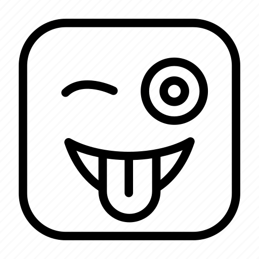 Emoji, emoticon, eye, face, happy, smiley, winking icon - Download on Iconfinder