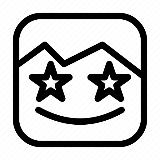 Emoji, emotion, face, fun, happy, smile, star icon - Download on Iconfinder