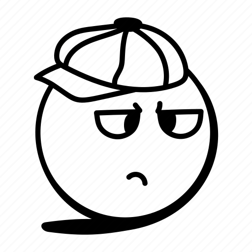 Emoji, emoticon, face expression, emotion, dull face emoji icon - Download on Iconfinder