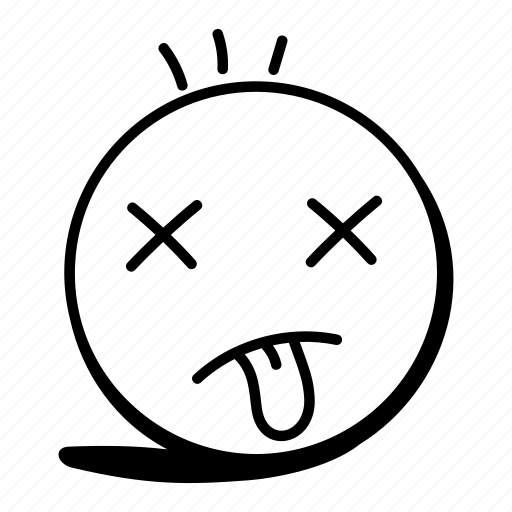 Emoji, emoticon, face expression, emotion, dead emoji icon - Download on Iconfinder