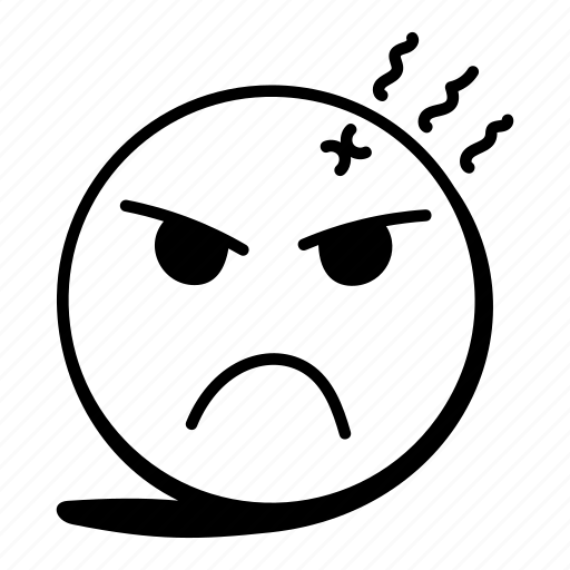 Emoji, emoticon, face expression, emotion, angry emoji icon - Download on Iconfinder