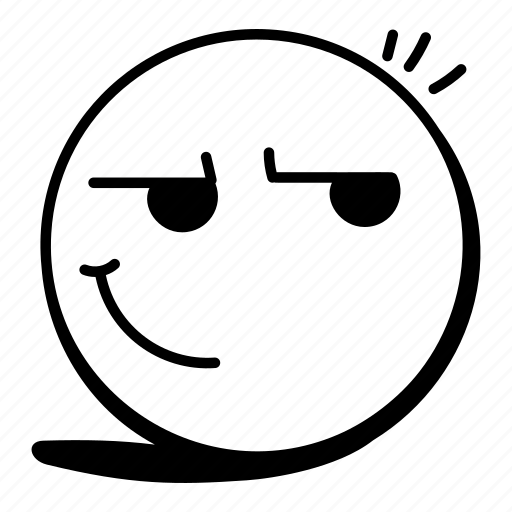 Emoji, emoticon, face expression, emotion, smirk emoji icon - Download on Iconfinder