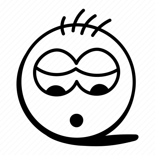 Emoji, emoticon, face expression, emotion, lazy emoji icon - Download on Iconfinder