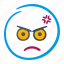 angry, enraged, furious, face, emoji, emotion, bubble 