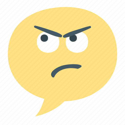 Disapprove, dislike, disesteem, face, emoji, emotion, bubble icon - Download on Iconfinder