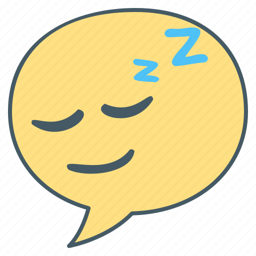 Sleep, doze, nap, face, emoji, emotion, bubble icon - Download on Iconfinder