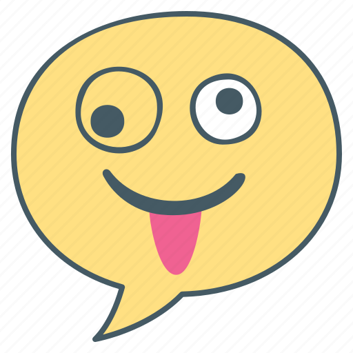 Tricky, cunning, sly, face, emoji, emotion, bubble icon - Download on Iconfinder