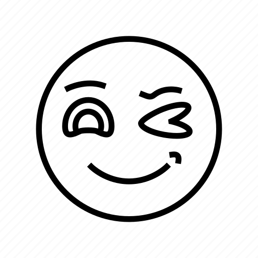 Wink, emoji, emotional, funny, smile, face, lol icon - Download on Iconfinder