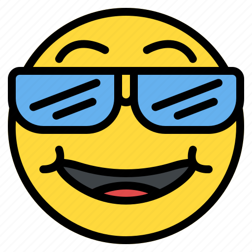 Cool, emoji, emoticon, face, smile, smiley, sunglasses icon - Download on Iconfinder