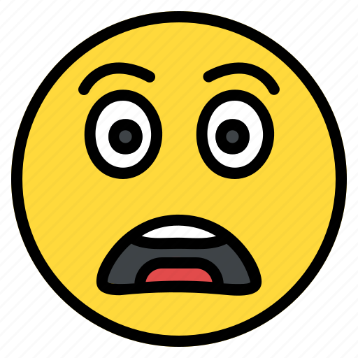 Emoji, emoticon, fright, scare, scared, scary, smiley icon - Download on Iconfinder