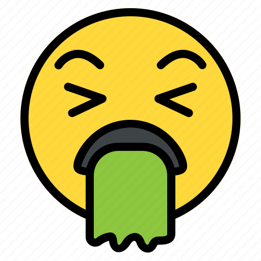 Emoji, emoticon, puke, sick, smiley, throw up, vomit icon - Download on Iconfinder