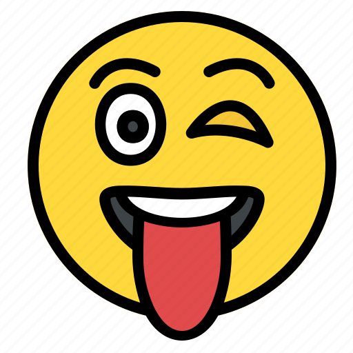 Emoji, emoticon, face, smiley, tongue, tongue out, wink icon - Download on Iconfinder
