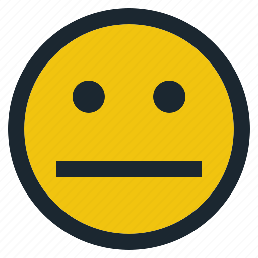Emoji, emoticon, emotion, expression, face, feeling, straight face icon - Download on Iconfinder