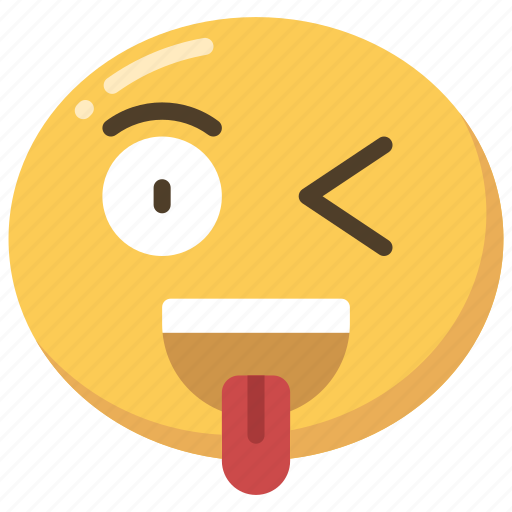 Emoji, emoticon, happy, tongue, wink, winking icon - Download on Iconfinder
