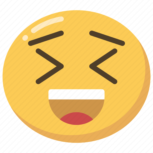 Emoji, emoticon, laugh, laughing, smile, squint icon - Download on Iconfinder