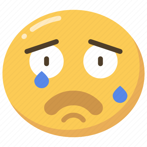 Cry, emoji, emoticon, emotional, sad, tear icon - Download on Iconfinder