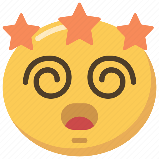 Dizzy, emoji, emoticon, spiral, star, stars icon - Download on Iconfinder
