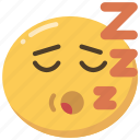 emoji, emoticon, expression, sleep, sleeping, snore