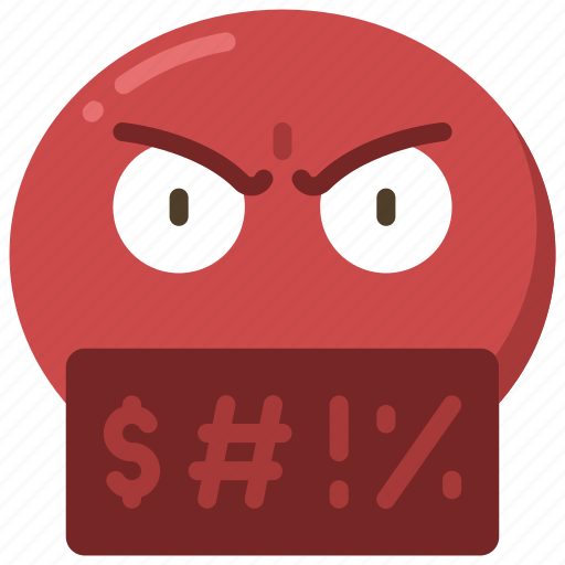 Cursing, emoji, emoticon, frown, swear, swearing icon - Download on Iconfinder