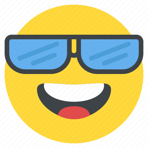 Cool, emoji, emoticon, happy, smile, smiley, sunglasses icon - Download on Iconfinder
