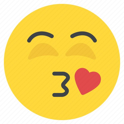 Emoji, emoticon, heart, kiss, kissing, love, smiley icon - Download on Iconfinder