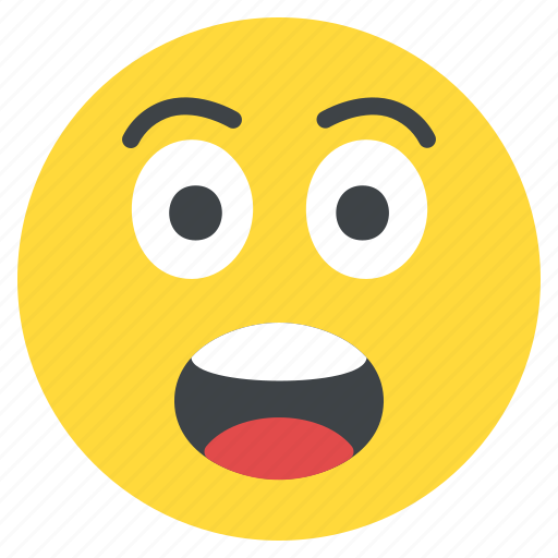 Emoji, emoticon, face, shock, shocked, smiley, surprise icon - Download on Iconfinder