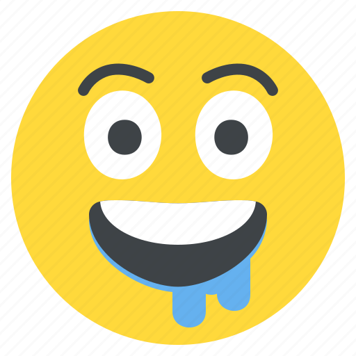 Drool, drooling, emoji, emoticon, face, hungry, smiley icon - Download on Iconfinder