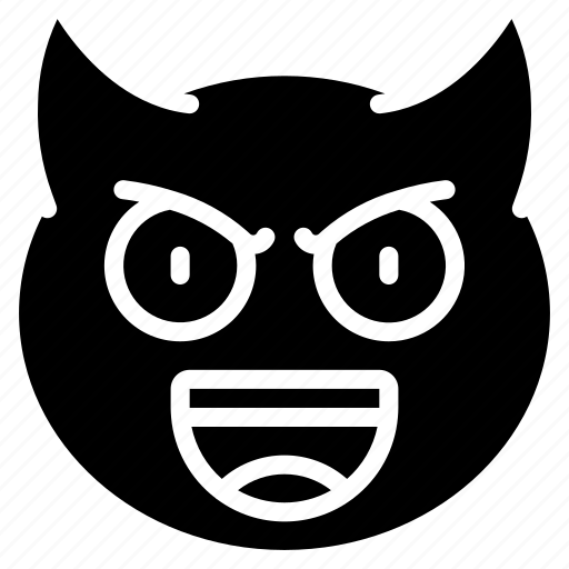 Devil, emoji, emoticon, evil, face, smile icon - Download on Iconfinder