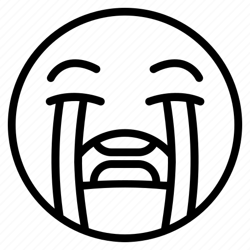 Cry, crying, emoji, emoticon, face, sad, smiley icon - Download on Iconfinder