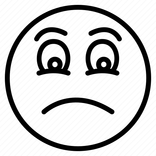 Emoji, emoticon, face, feeling, sad, smiley, unhappy icon - Download on Iconfinder