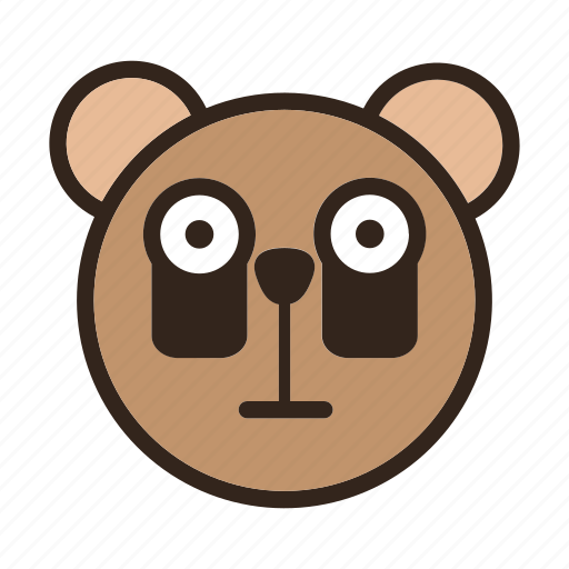 Bear, color, darkcircle, emoji, fatigue, gomti, tired icon - Download on Iconfinder