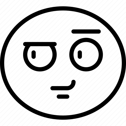 Emoji, emoticon, expression, face, playful, smirk icon - Download on Iconfinder