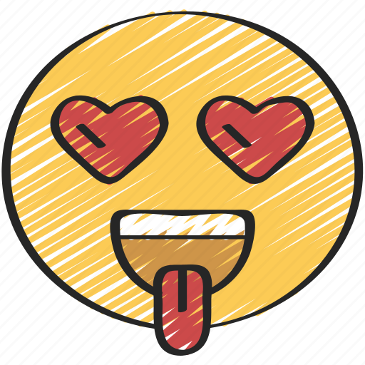 Emoji, emoticon, heart, hearteyes, lust, tongue icon - Download on Iconfinder