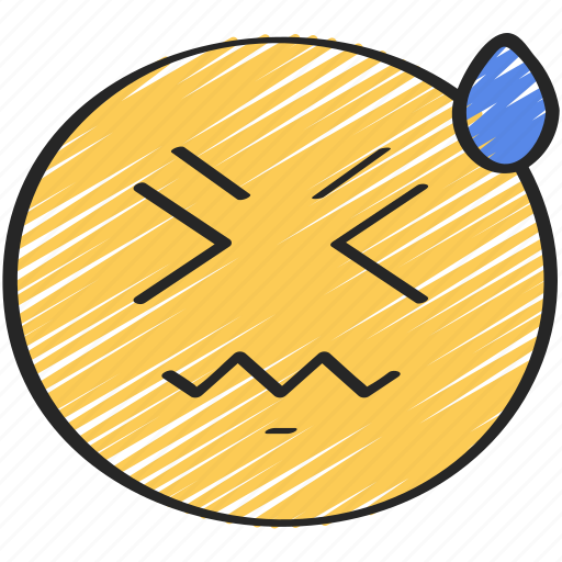 Emoji, emoticon, face, headache, sick, sweat icon - Download on Iconfinder