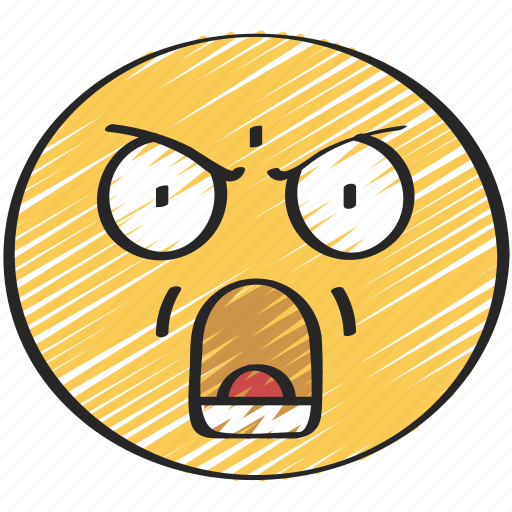 Anger, angry, emoji, emoticon, shout, shouting icon - Download on Iconfinder