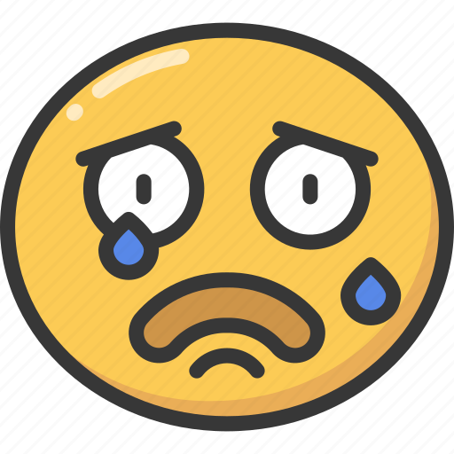 Cry, emoji, emoticon, emotional, sad, tear icon - Download on Iconfinder