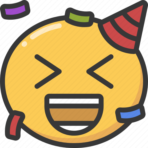 Celebrate, confetti, emoji, emoticon, happy, party icon - Download on Iconfinder