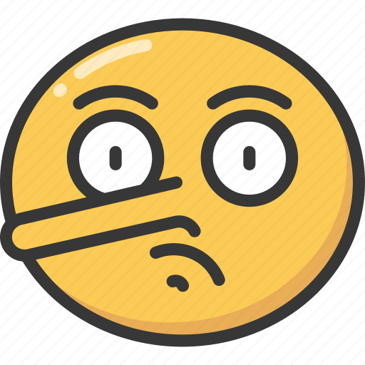 Emoji, emoticon, lie, lying, nose, pinocchio icon - Download on Iconfinder