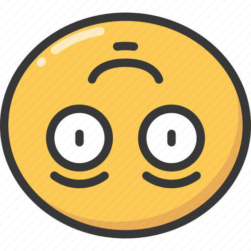 Down, emoji, emoticon, smile, smiling, upside icon - Download on Iconfinder