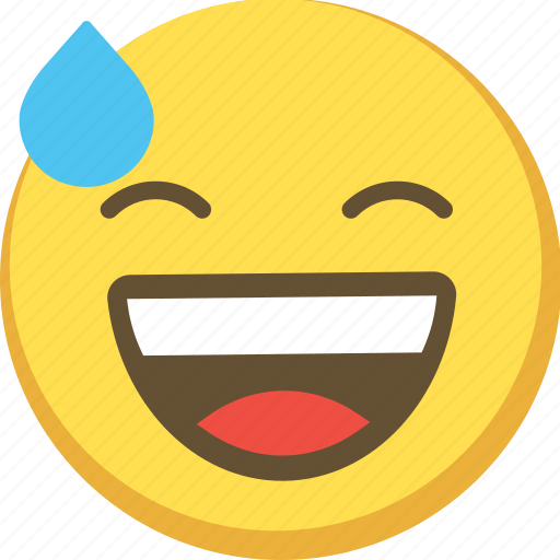 Emoji, emoticon, emotion, expression, laugh, panic, smiley icon - Download on Iconfinder