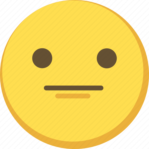 Emoji, emoticon, emotion, expression, neutral, smiley icon - Download on Iconfinder