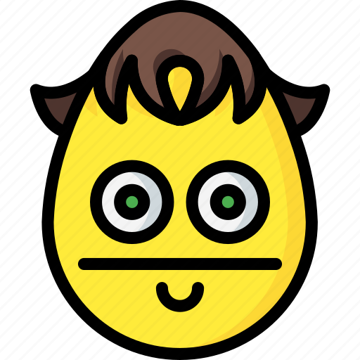 Boy, emojis, emotion, plain, smiley, straight icon - Download on Iconfinder