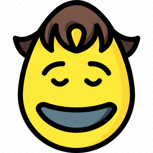 Boy, emojis, emotion, happy, laugh, smiley, yeh icon - Download on Iconfinder