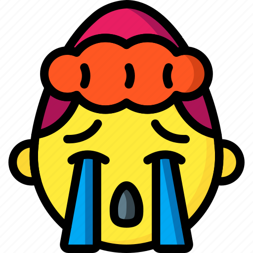 Cry, emojis, emotion, girl, sad, smiley, upset icon - Download on Iconfinder